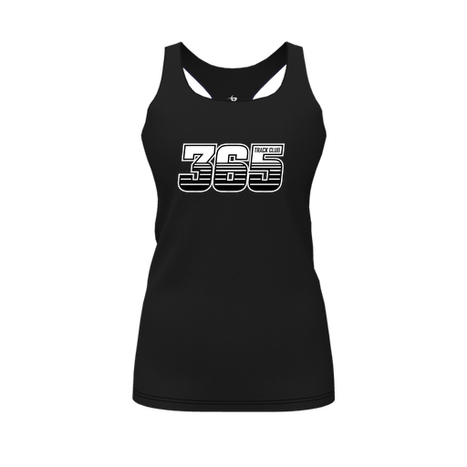 [FT0TRBBK-FYS-LOGO1] Decker Racerback Tank Top (Female Youth S, Black, Logo 1)