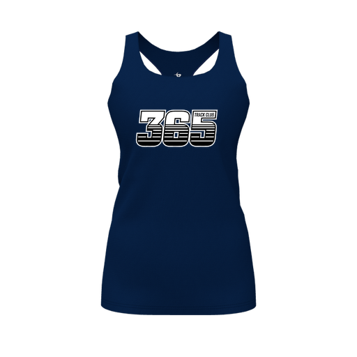 [CUS-DFW-RCBK-PER-NVY-FYS-LOGO1] Racerback Tank Top (Female Youth S, Navy, Logo 1)