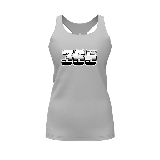 [FT0TRBGY-FYS-LOGO1] Decker Racerback Tank Top (Female Youth S, Gray, Logo 1)