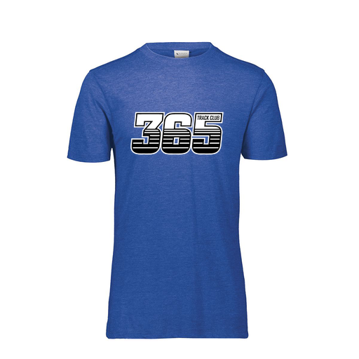 [FTSCUBRY-YS-LOGO1] Decker Youth Tri-Blend T-Shirt - Short Sleeve (Youth S, Royal, Logo 1)