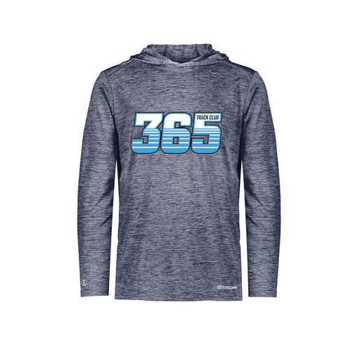 [FOLHCGNV-AS-LOGO2] Decker Men's Charge Hoodie (Adult S, Navy, Logo 2)