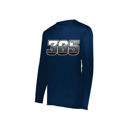 [222822.065.XS-LOGO1] Men's LS Smooth Sport Shirt (Adult XS, Navy, Logo 1)