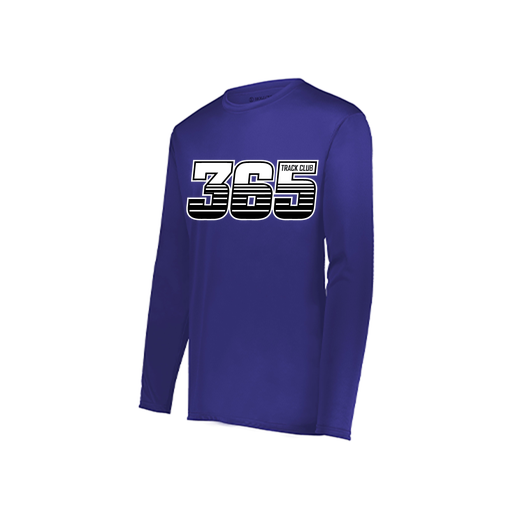 [222822.747.XS-LOGO1] Men's LS Smooth Sport Shirt (Adult XS, Purple, Logo 1)
