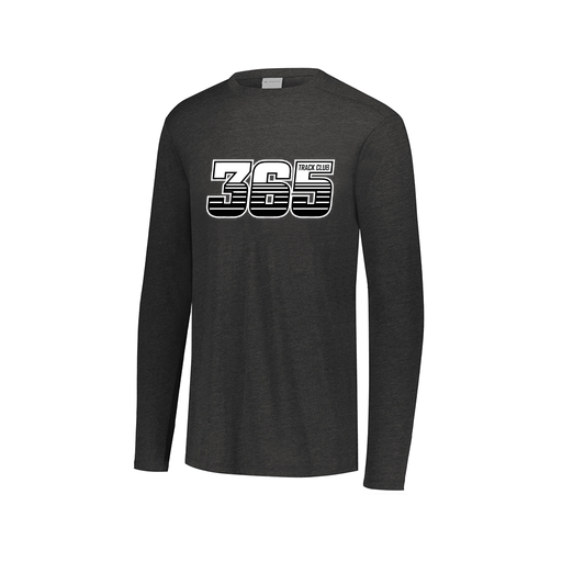 [FTLCUBBK-AXS-LOGO1] Decker Men's Tri-Blend T-Shirt - Long Sleeve (Adult XS, Black, Logo 1)