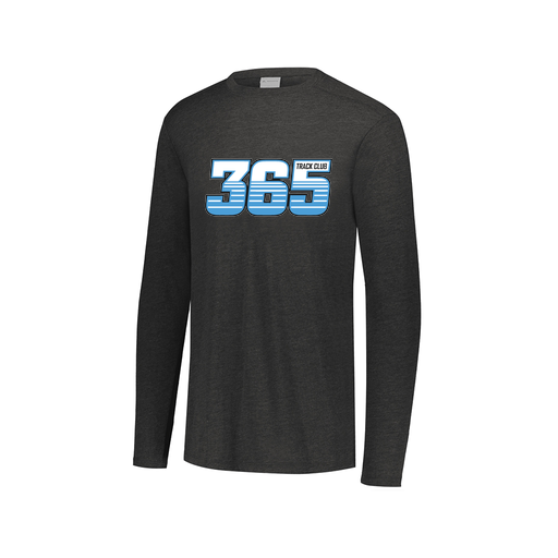[FTLCUBBK-AXS-LOGO2] Decker Men's Tri-Blend T-Shirt - Long Sleeve (Adult XS, Black, Logo 2)