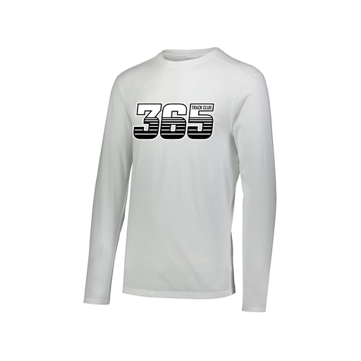 [FTLCUBWH-AXS-LOGO1] Decker Men's Tri-Blend T-Shirt - Long Sleeve (Adult XS, White, Logo 1)