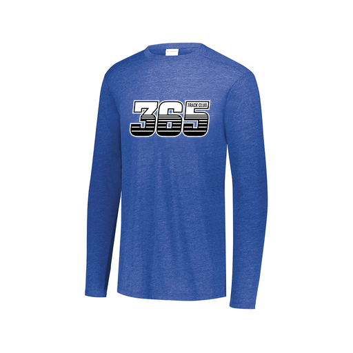 [FTLCUBRY-AXS-LOGO1] Decker Men's Tri-Blend T-Shirt - Long Sleeve (Adult XS, Royal, Logo 1)