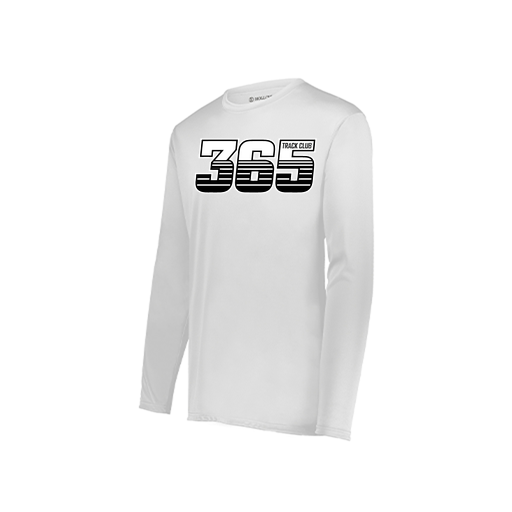 [222823.005.S-LOGO1] Youth LS Smooth Sport Shirt (Youth S, White, Logo 1)