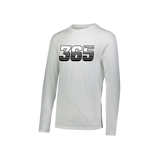 [FTLCUBWH-YS-LOGO1] Decker Youth Tri-Blend T-Shirt - Long Sleeve (Youth S, White, Logo 1)