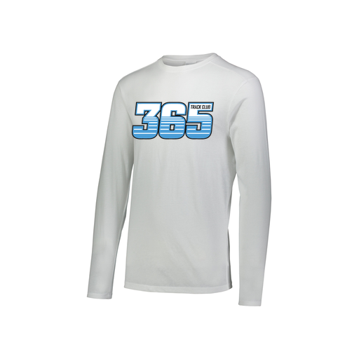 [3076.005.S-LOGO2] Youth LS Ultra-blend T-Shirt (Youth S, White, Logo 2)