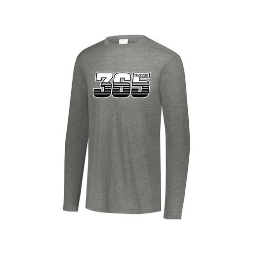 [FTLCUBGY-YS-LOGO1] Decker Youth Tri-Blend T-Shirt - Long Sleeve (Youth S, Gray, Logo 1)