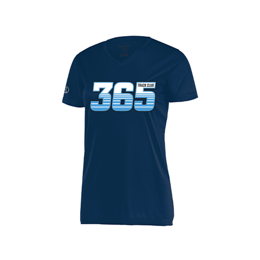 [222820.065.S-LOGO2] Ladies Movement Dri Fit Shirt (Female Adult S, Navy, Logo 2)