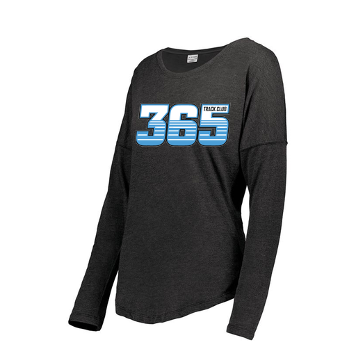 [FTLCUBBK-FAXS-LOGO2] Decker Women's Tri-Blend T-Shirt - Long Sleeve (Female Adult XS, Black, Logo 2)